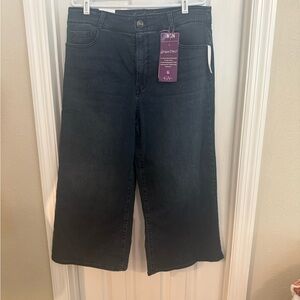 Gloria Vanderbilt Black Flare Wide Leg Jeans